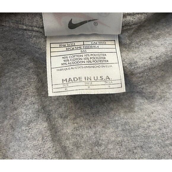 Nike Men's Medium Basketball Tank Top V Neck USA Vintage 1990s Muscle Tee - Picture 4 of 4